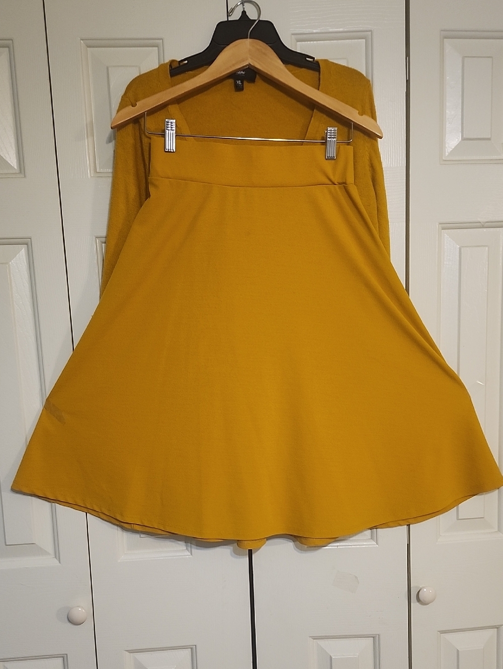 Ashley Stewart Mustard Circle Skirt - Flared Midi Skater